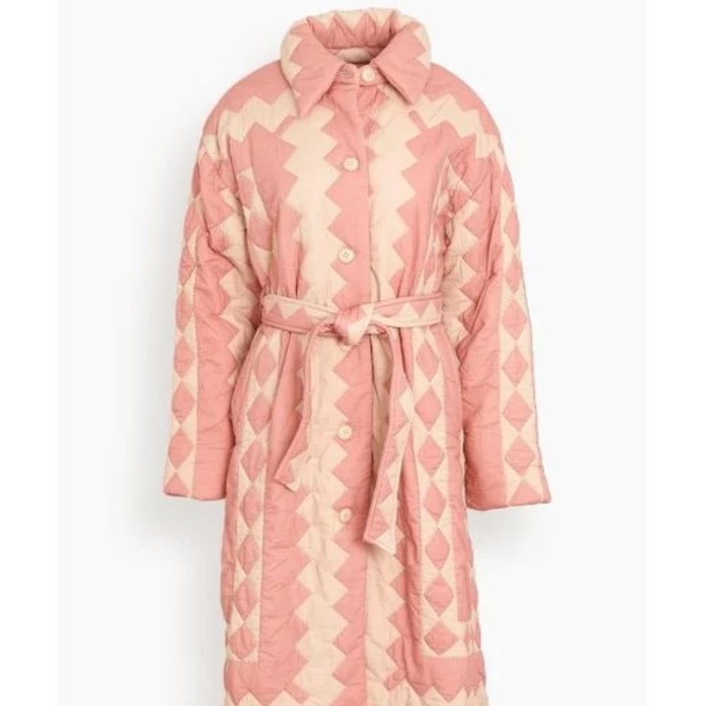 SEA Helena Long-sleeve Quilt Coat with Belt